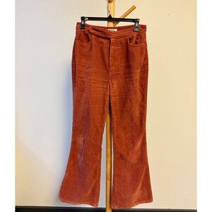SNIDEL High Waisted Flare Corduroy Pants